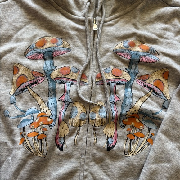 No Boundaries Gray Hoodie with Colorful Design - Picture 2 of 5